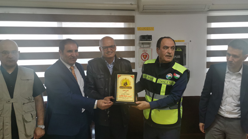 Mr. Ahmad Khalifeh with Bromine company employees