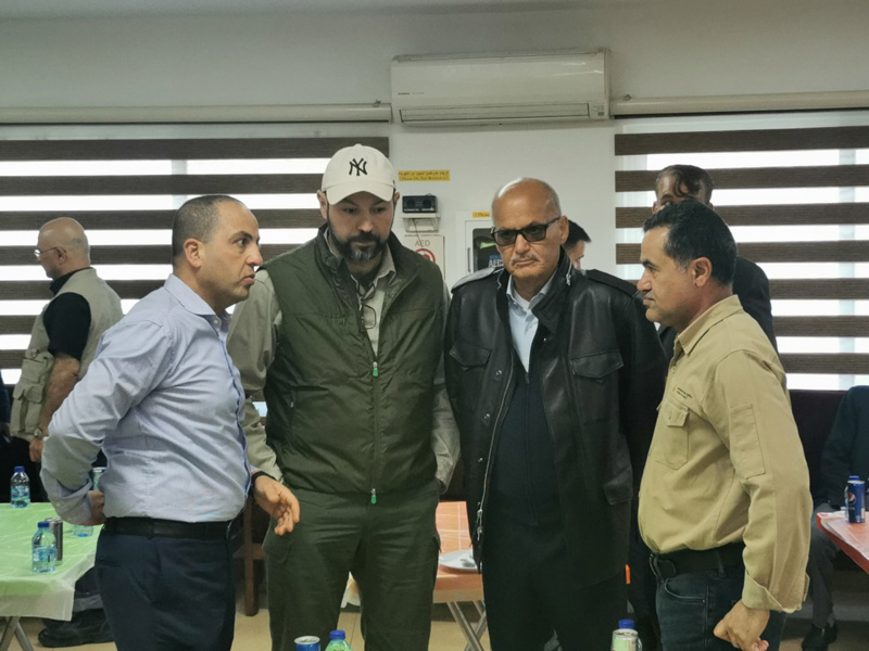 Mr. Ahmad Khalifeh with Bromine company employees
