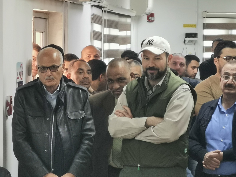 Mr. Ahmad Khalifeh with Bromine company employees